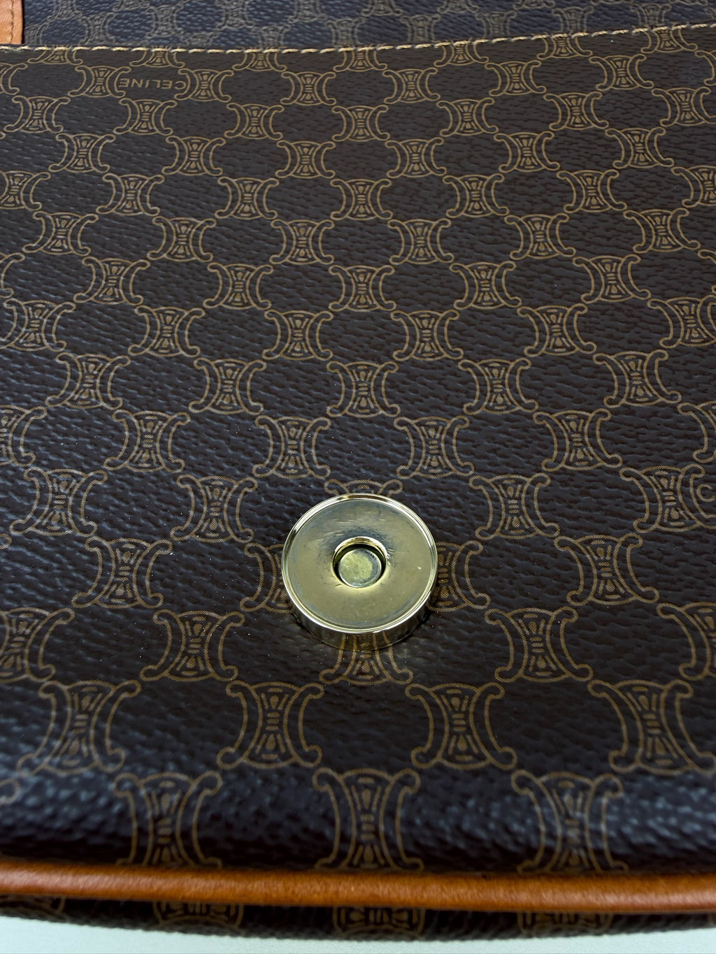 CELINE MACADAM SHOULDER/CROSSBODY BAG
