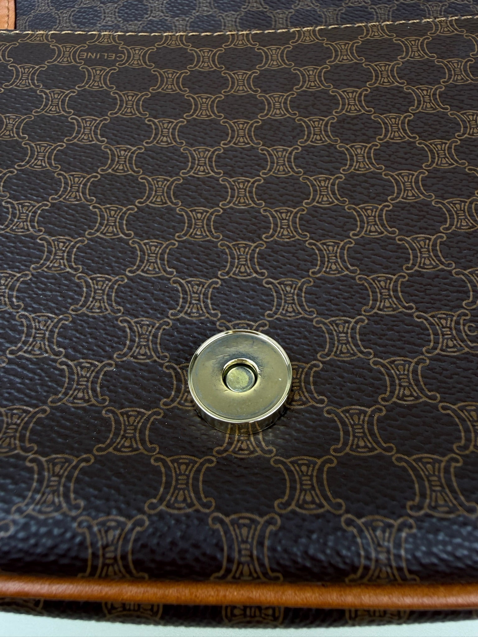 CELINE MACADAM SHOULDER/CROSSBODY BAG