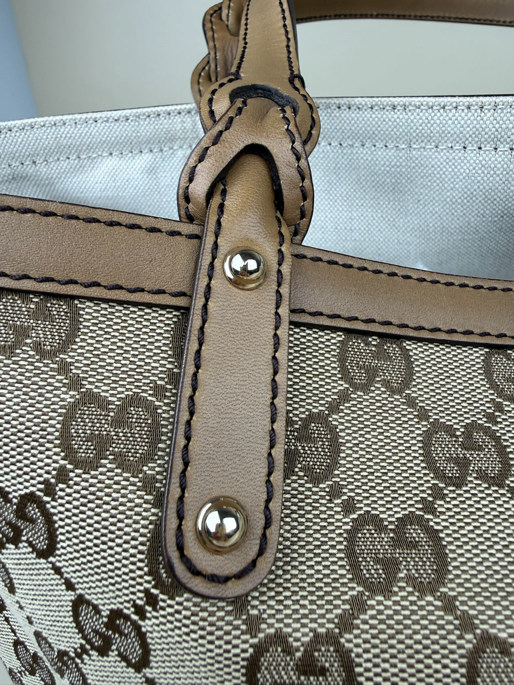 GUCCI CANVAS TOTE BAG