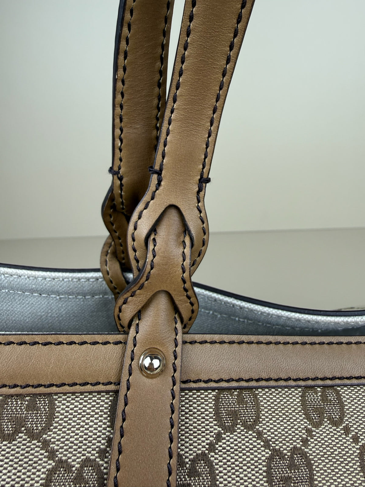 GUCCI CANVAS TOTE BAG