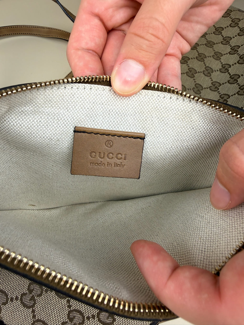 GUCCI CANVAS TOTE BAG