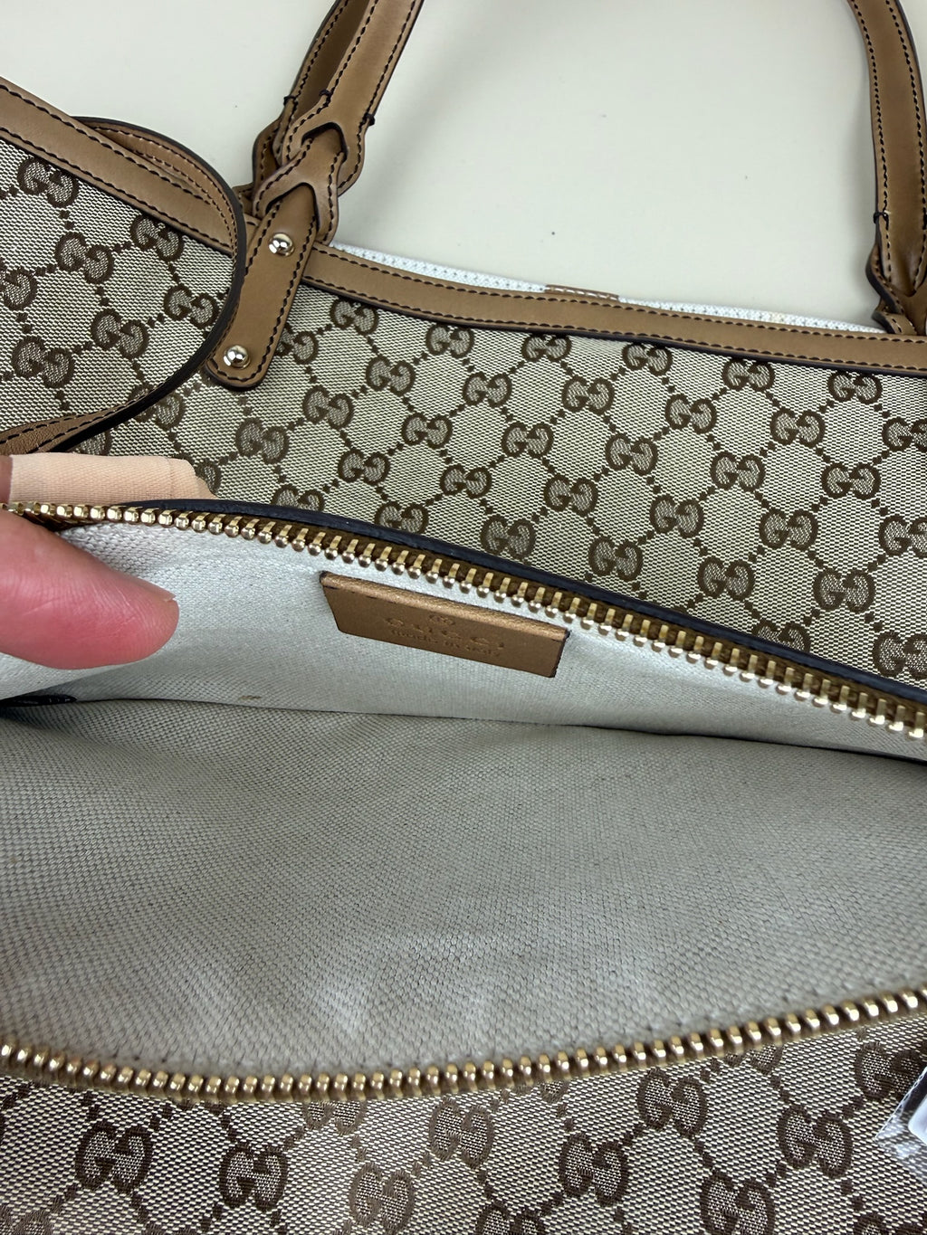 GUCCI CANVAS TOTE BAG