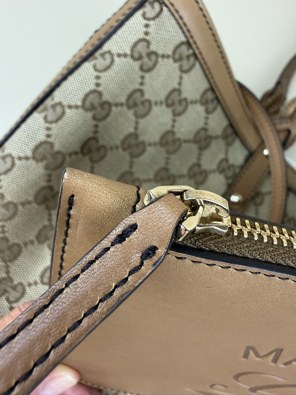 GUCCI CANVAS TOTE BAG