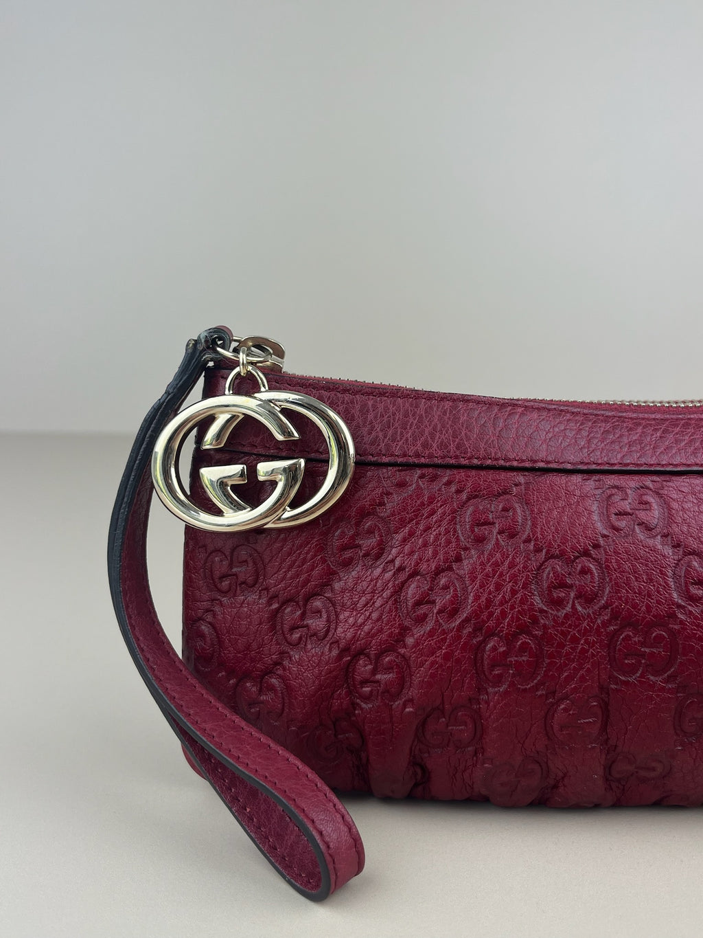 GUCCI GUCCISSIMA WRISTLET CLUTCH/POUCH