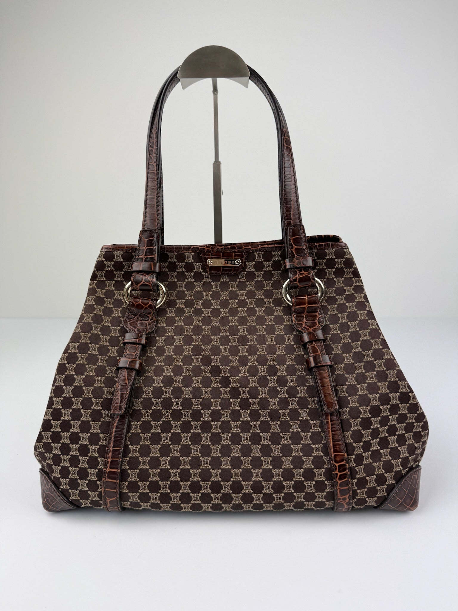CELINE MACADAM/TRIOMPHE MONOGRAM TOTE