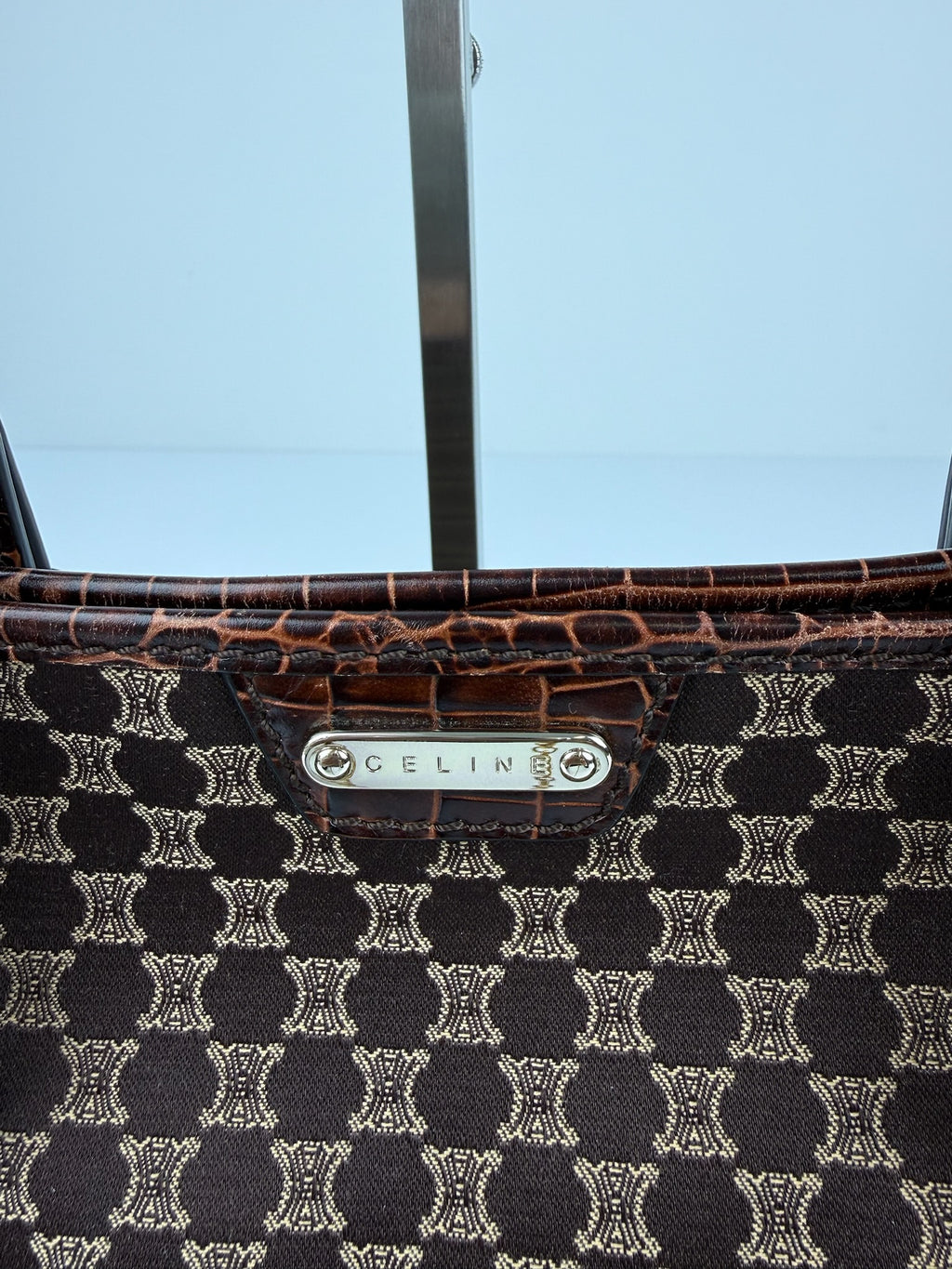 CELINE MACADAM/TRIOMPHE MONOGRAM TOTE