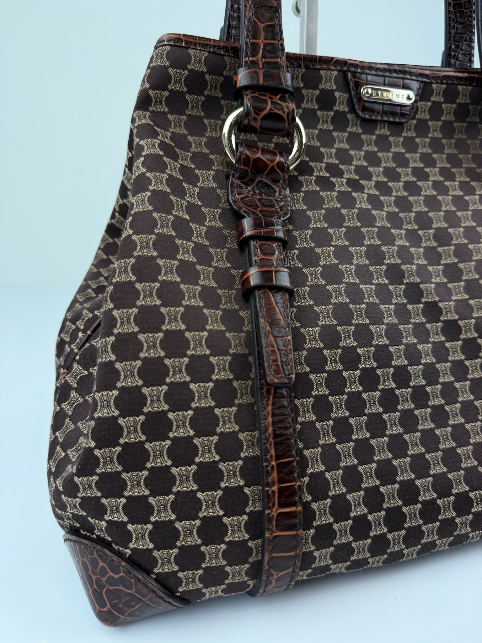 CELINE MACADAM/TRIOMPHE MONOGRAM TOTE