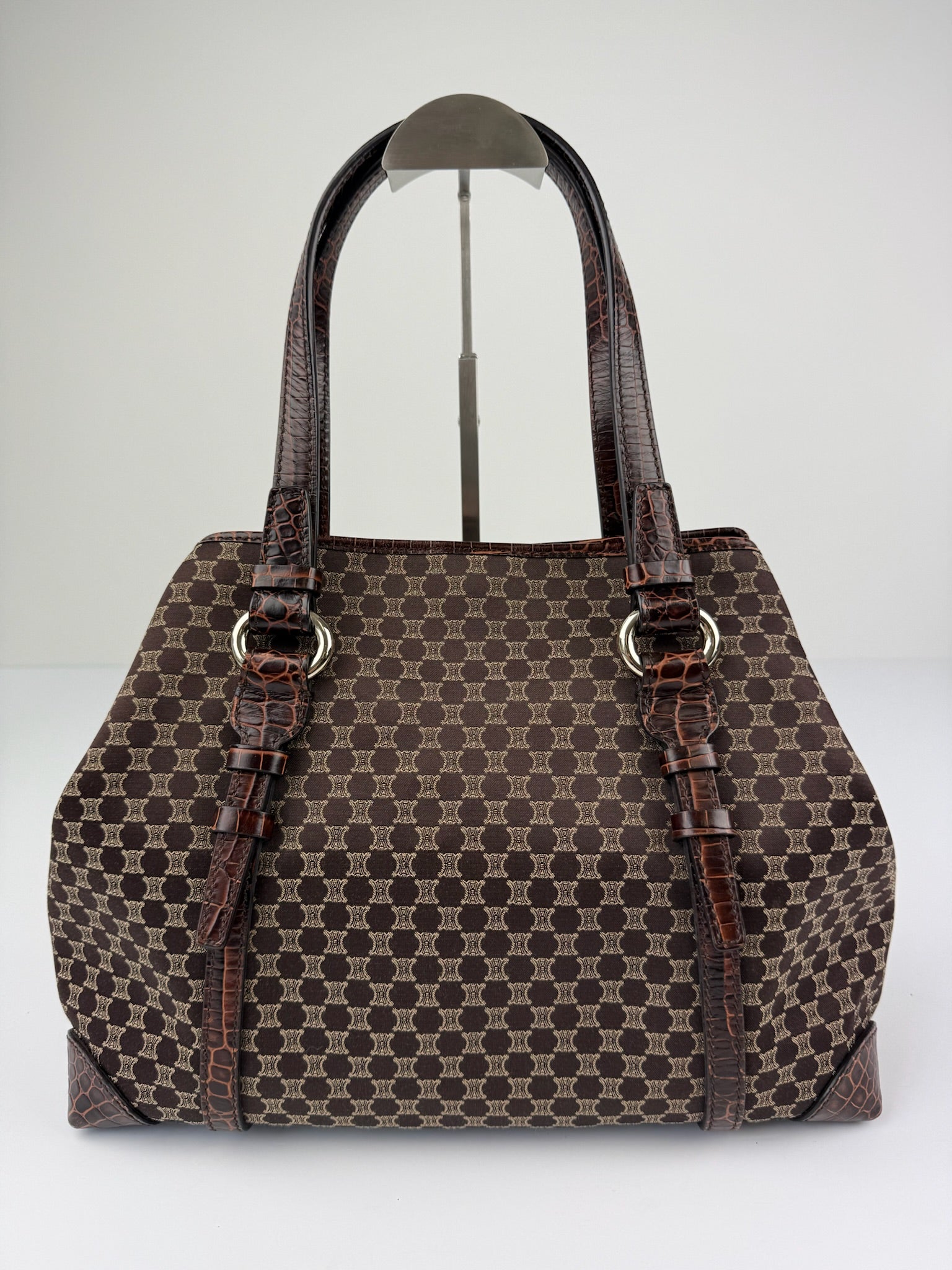 CELINE MACADAM/TRIOMPHE MONOGRAM TOTE