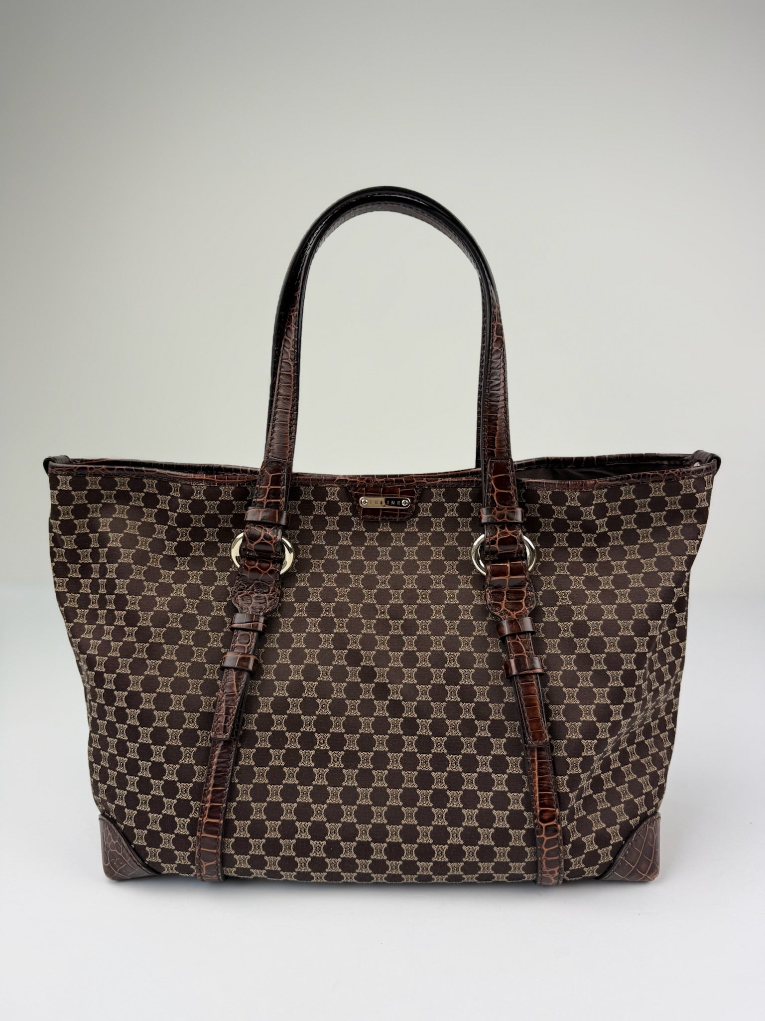 CELINE MACADAM/TRIOMPHE MONOGRAM TOTE