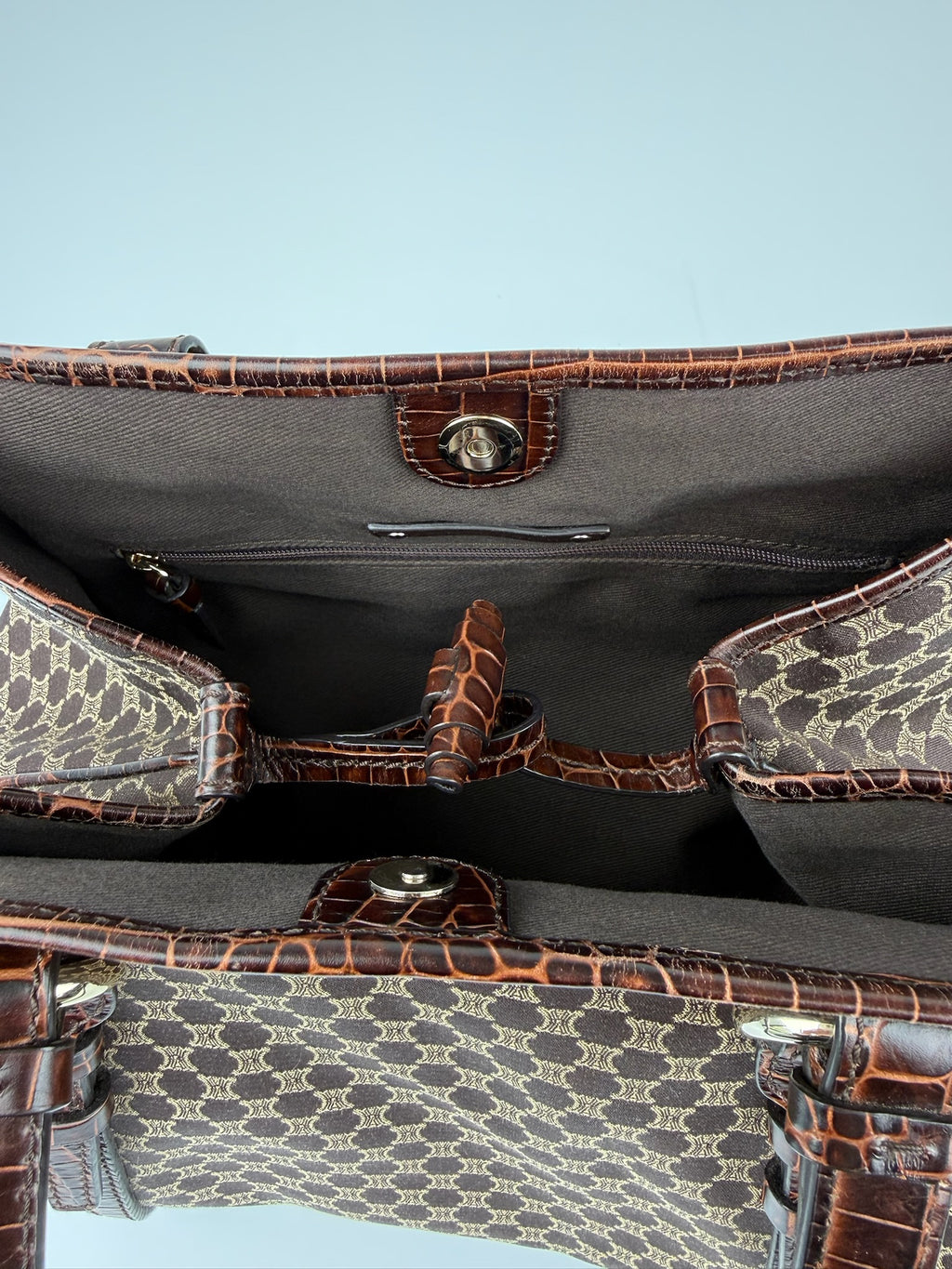 CELINE MACADAM/TRIOMPHE MONOGRAM TOTE